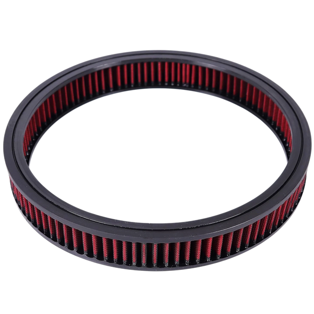 Haytalras 14"x2" Round Air Cleaner Filter Element High Flow Washable & Reusable Compatible with Chevy Ford GMC Mopar Buick Oldsmobile Pontiac Red