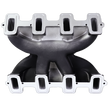Haytalras 300-130 GM LS1 LS2 LS6 Cathedral Port Mid-Rise Dual Plane 4150 Intake Manifold 5.7L 6.0L