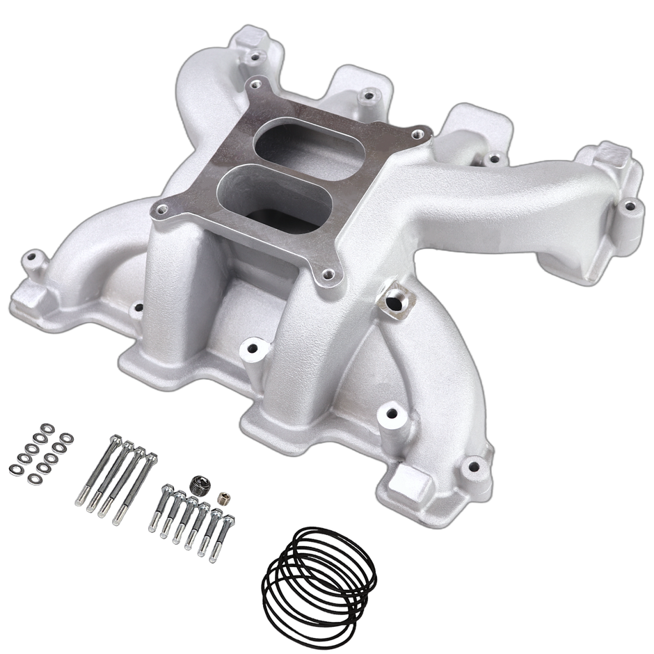 Haytalras 300-130 GM LS1 LS2 LS6 Cathedral Port Mid-Rise Dual Plane 4150 Intake Manifold 5.7L 6.0L