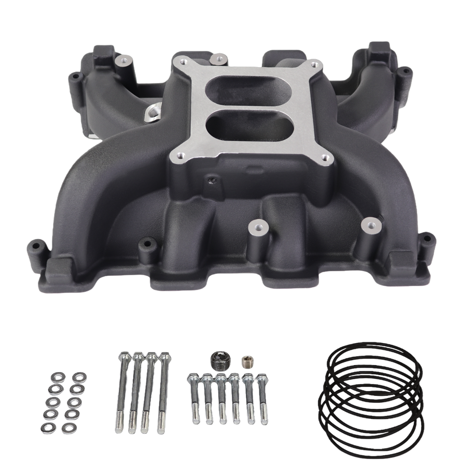 Haytalras 300-130 GM LS1 LS2 LS6 Cathedral Port Mid-Rise Dual Plane 4150 Intake Manifold 5.7L 6.0L
