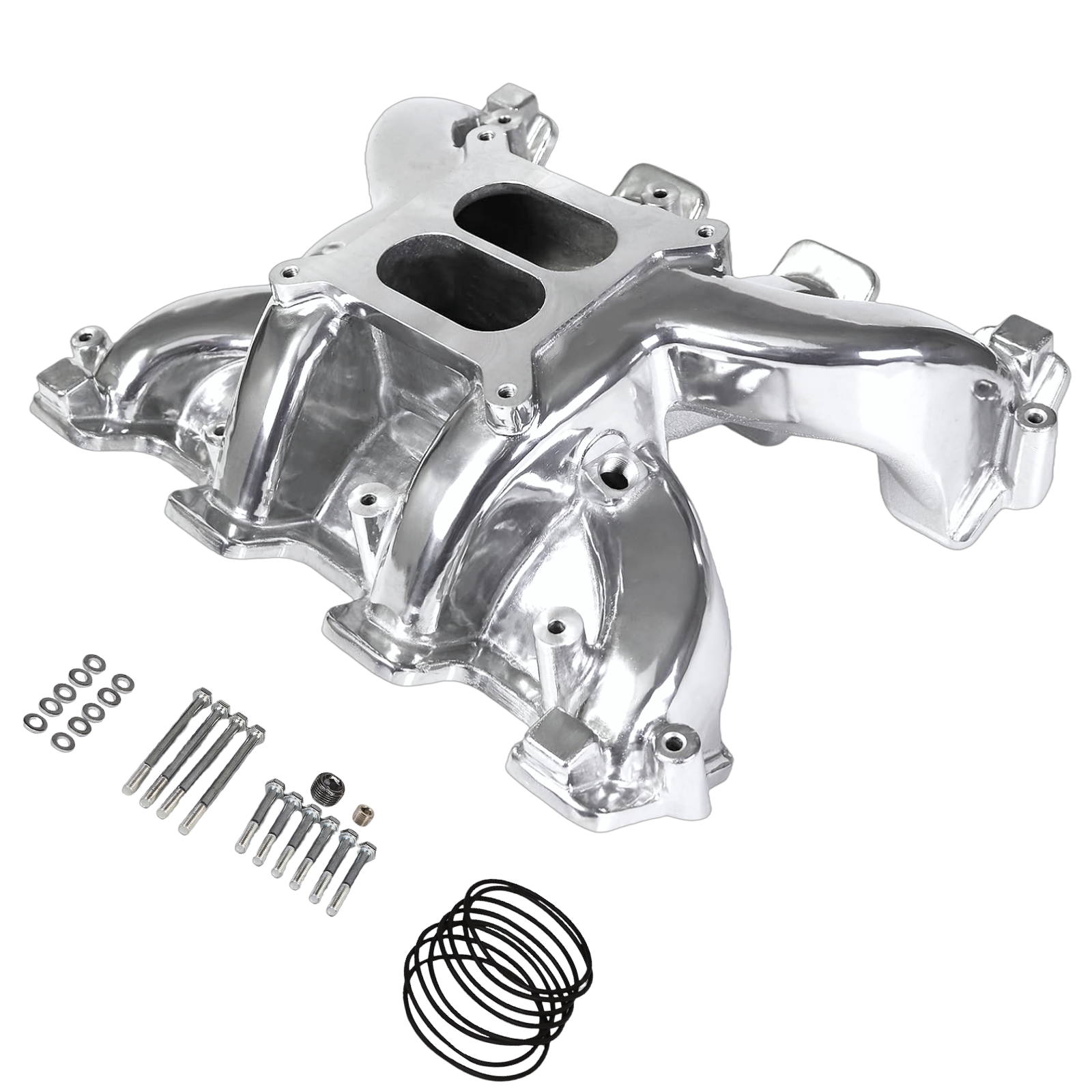 Haytalras 300-130 GM LS1 LS2 LS6 Cathedral Port Mid-Rise Dual Plane 4150 Intake Manifold 5.7L 6.0L
