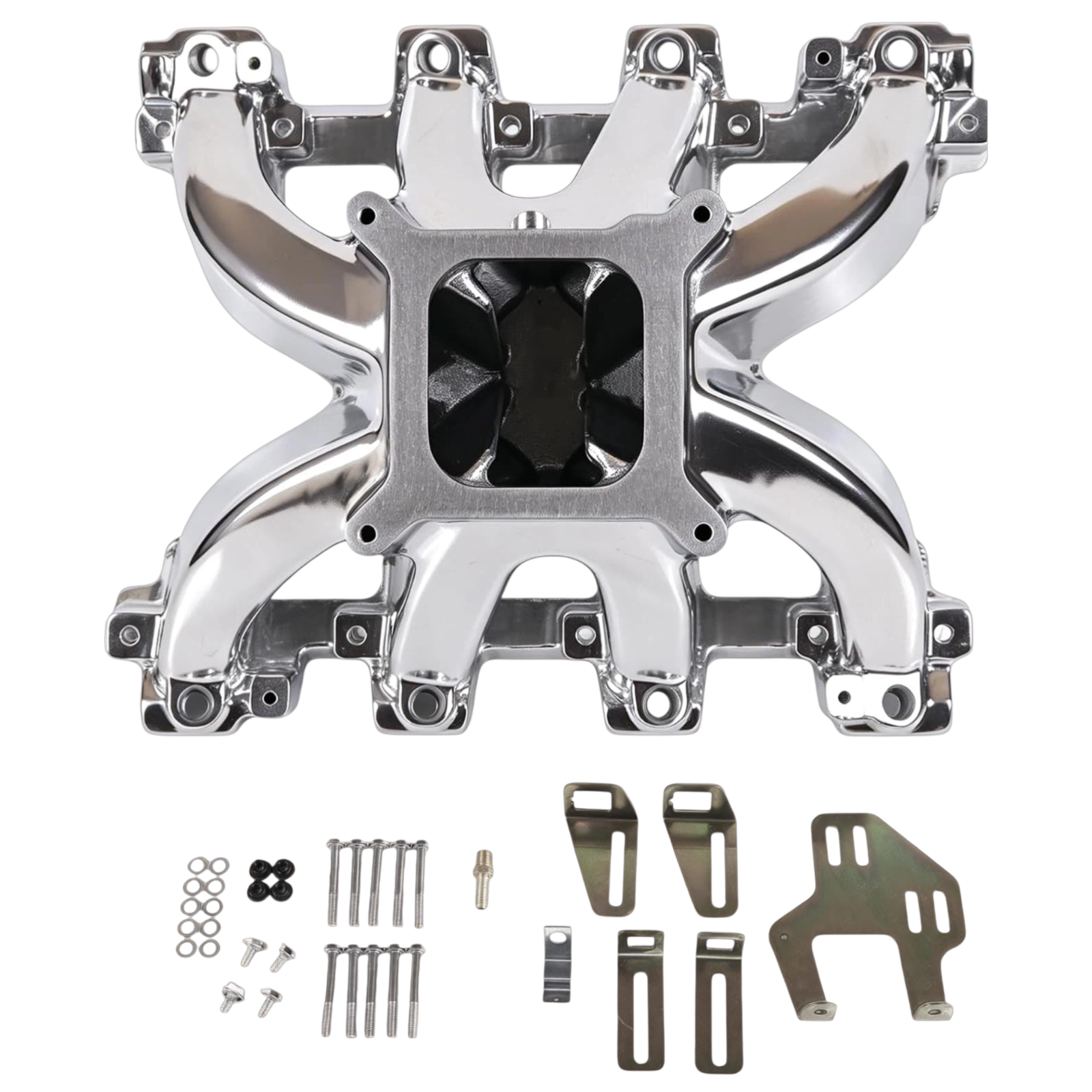 Haytalras 28095 GM LS1 LS2 Super Victor EFI Single Plane 4150 Intake Manifold 5.7L 6.0L Cathedral Port