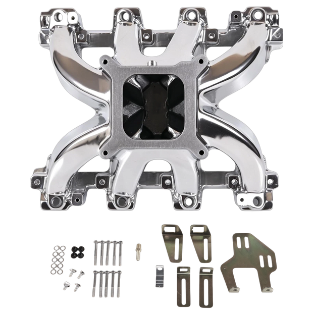 Haytalras 28095 GM LS1 LS2 Super Victor EFI Single Plane 4150 Intake Manifold 5.7L 6.0L Cathedral Port - view 16
