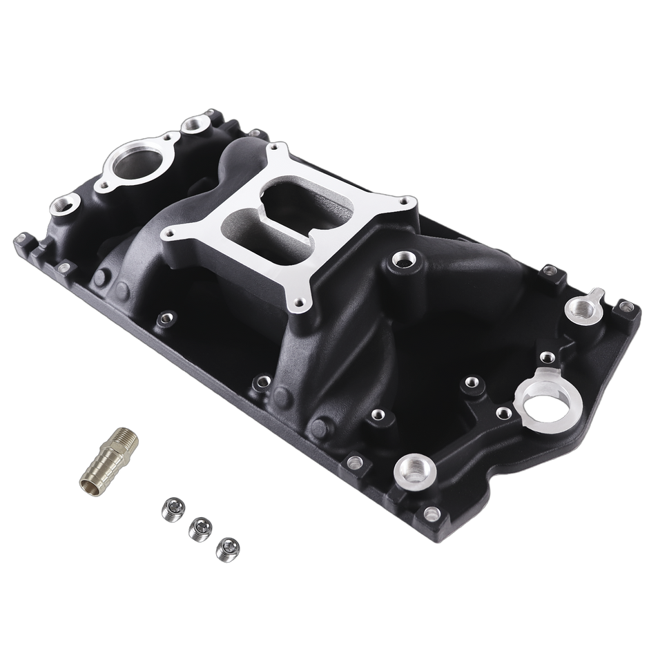 Haytalras 2028 Chevy SBC Vortec Air-Gap Dual Plane Square Bore Intake Manifold 1996-2002 350