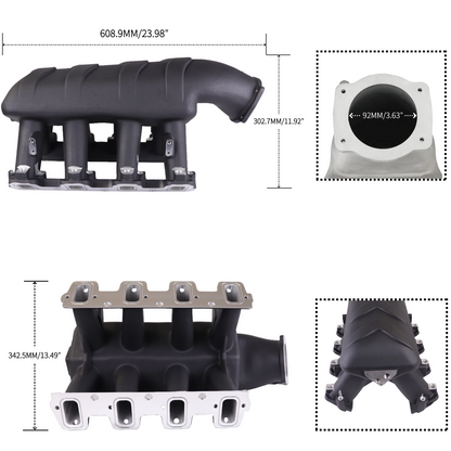 Haytalras LS3 Hi-Ram EFI Intake Manifold 300-116 92mm for L76 L92 L99 - product image NaN