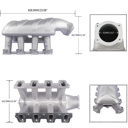 Haytalras LS3 Hi-Ram EFI Intake Manifold 300-116 92mm for L76 L92 L99 - product image NaN