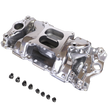 Haytalras 2026 Chevy SBC Air-Gap Dual Plane Square Bore Intake Manifold 1957-1995 262-400