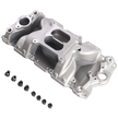 Haytalras 2026 Chevy SBC Air-Gap Dual Plane Square Bore Intake Manifold 1957-1995 262-400