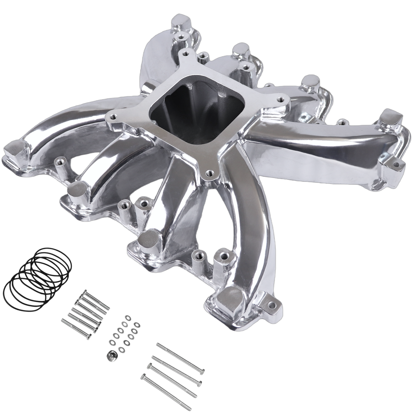 Haytalras 300-131 GM LS3 L92 Rectangle Port Mid-Rise Single Plane 4150 Intake Manifold 6.0L 6.2L