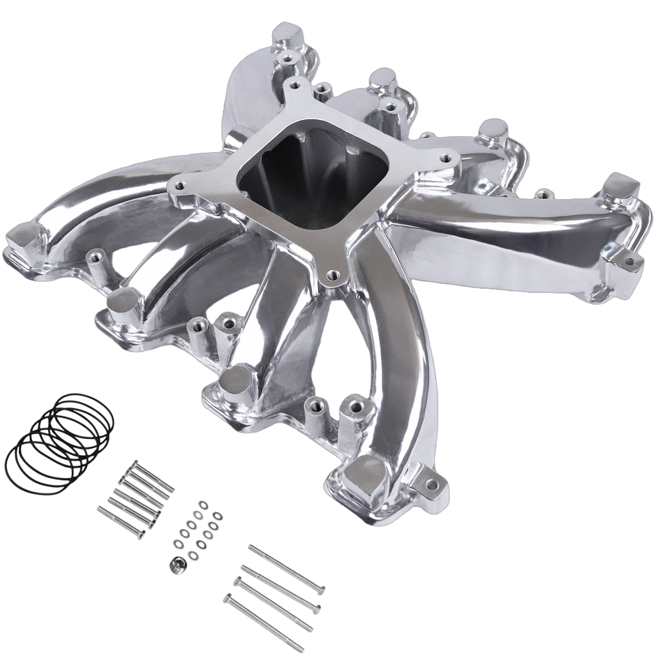 Haytalras 300-131 GM LS3 L92 Rectangle Port Mid-Rise Single Plane 4150 Intake Manifold 6.0L 6.2L