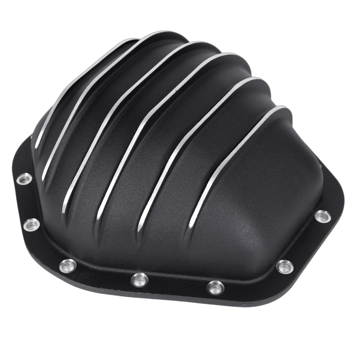 Haytalras For Chevy GMC 10.5in 14Bolt Rear Aluminum Differential Cover with Gasket & Bolts Black - product image 2