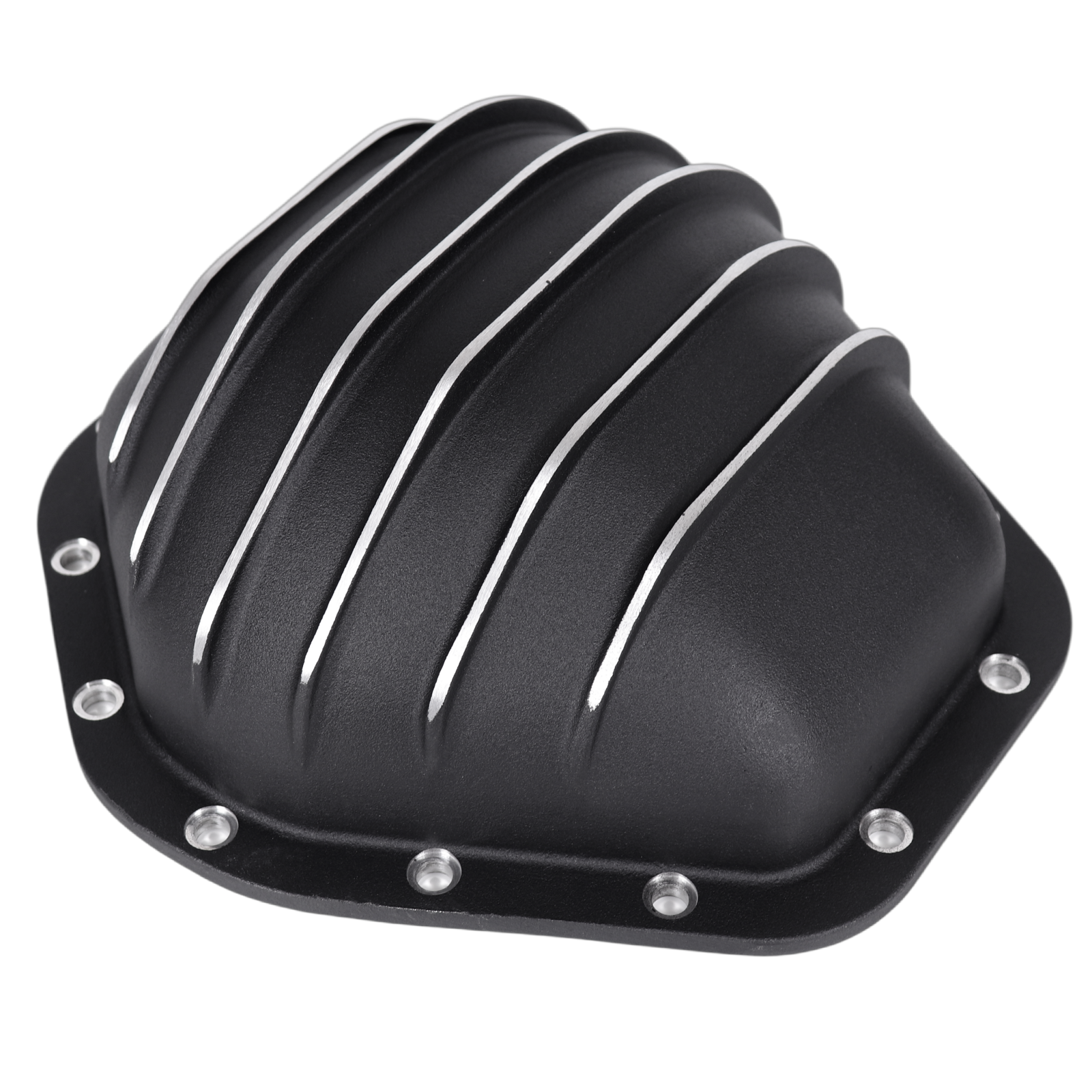 Haytalras For Chevy GMC 10.5in 14Bolt Rear Aluminum Differential Cover with Gasket & Bolts Black - product image 2
