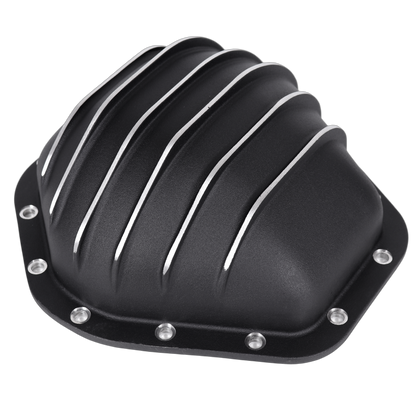 Haytalras For Chevy GMC 10.5in 14Bolt Rear Aluminum Differential Cover with Gasket & Bolts Black - product image 2