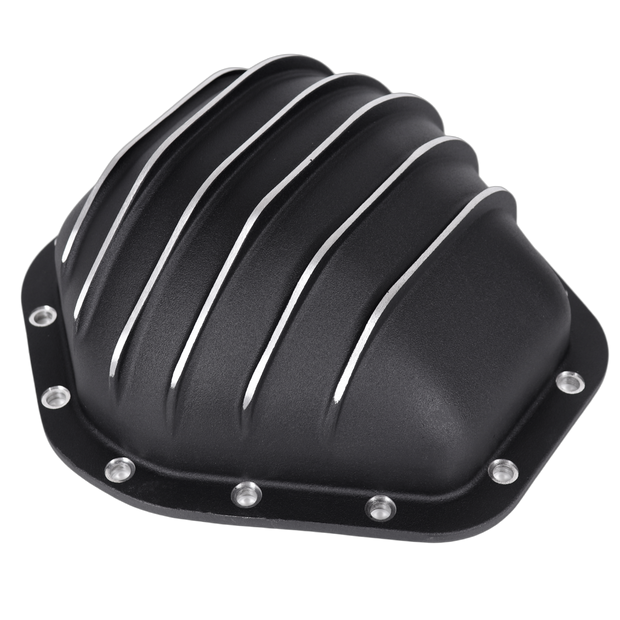 Haytalras For Chevy GMC 10.5in 14Bolt Rear Aluminum Differential Cover with Gasket & Bolts Black - product image 2