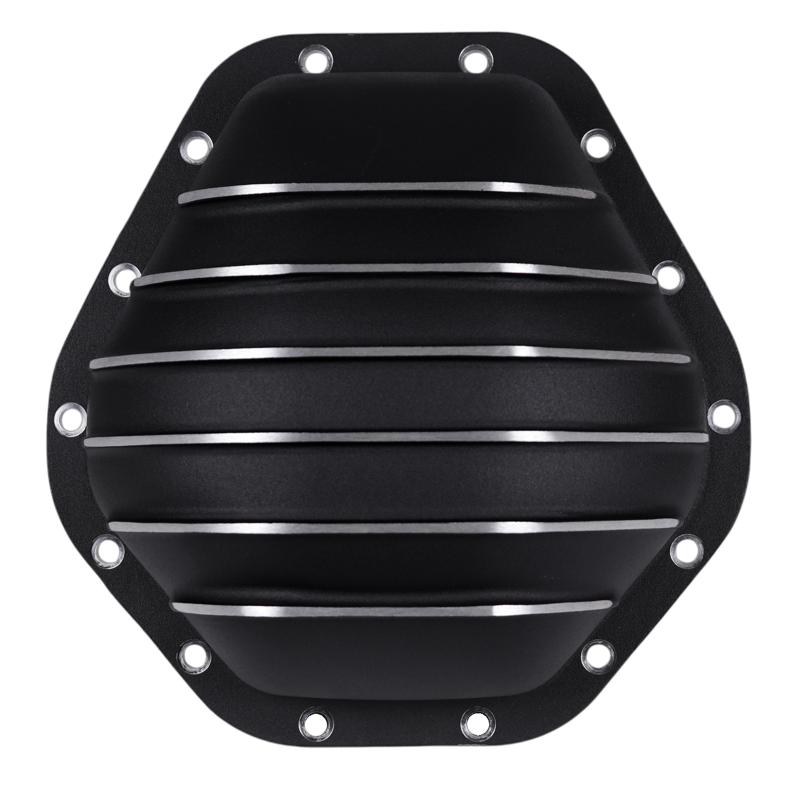 Haytalras For Chevy GMC 10.5in 14Bolt Rear Aluminum Differential Cover with Gasket & Bolts Black - product image 3