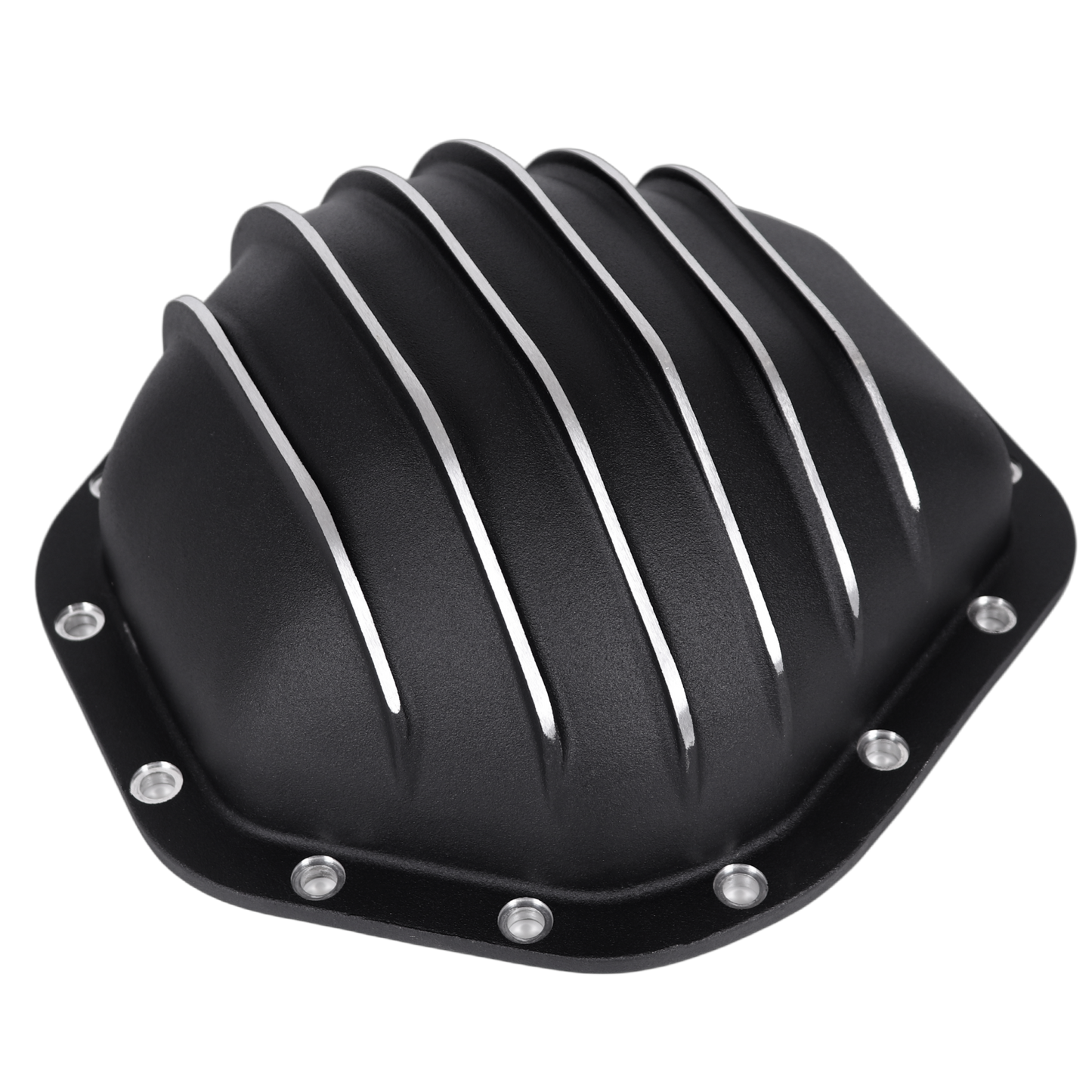 Haytalras For Chevy GMC 10.5in 14Bolt Rear Aluminum Differential Cover with Gasket & Bolts Black - product image 4