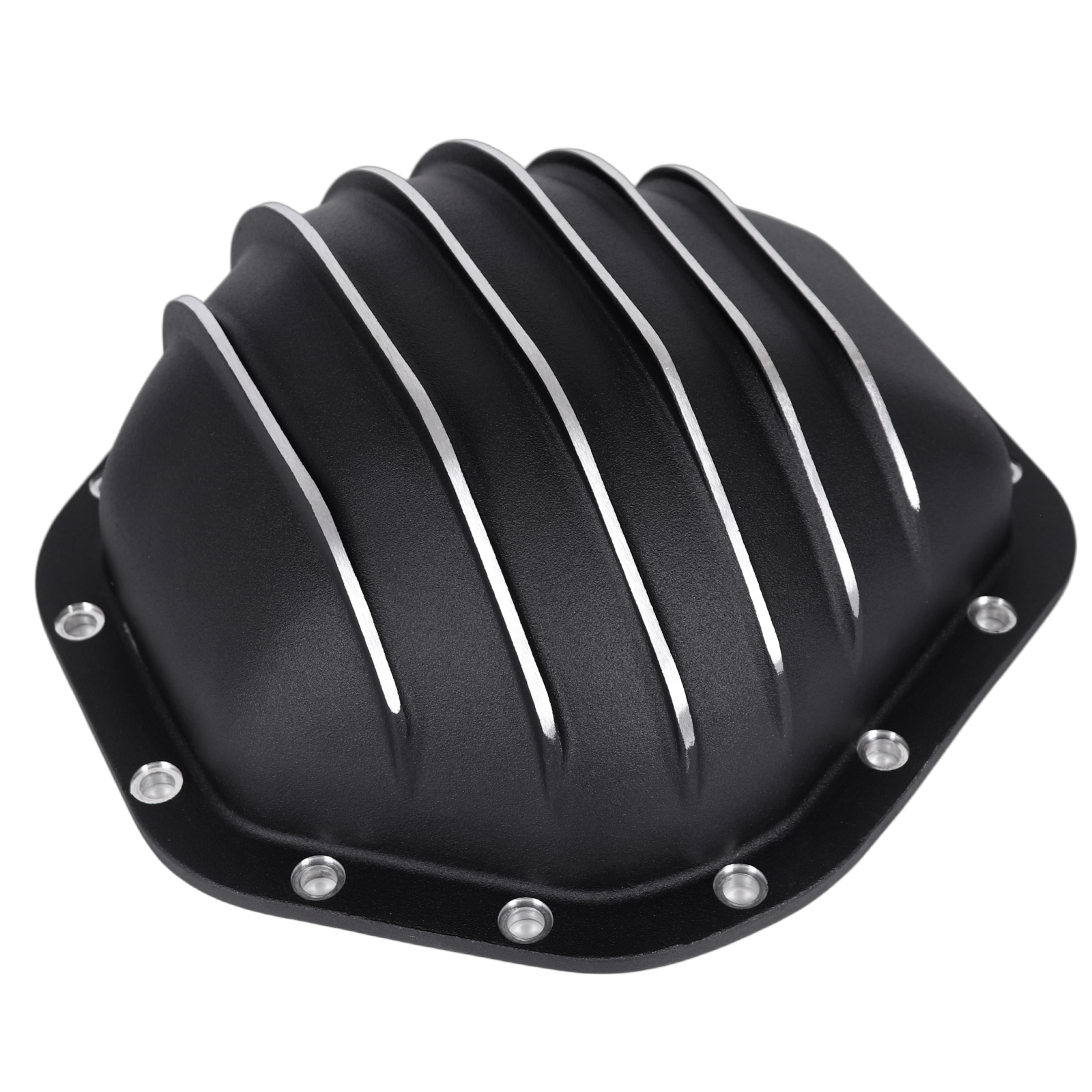 Haytalras For Chevy GMC 10.5in 14Bolt Rear Aluminum Differential Cover with Gasket & Bolts Black - product image 4
