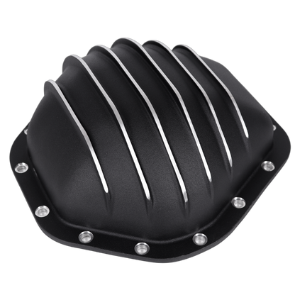 Haytalras For Chevy GMC 10.5in 14Bolt Rear Aluminum Differential Cover with Gasket & Bolts Black - product image 4