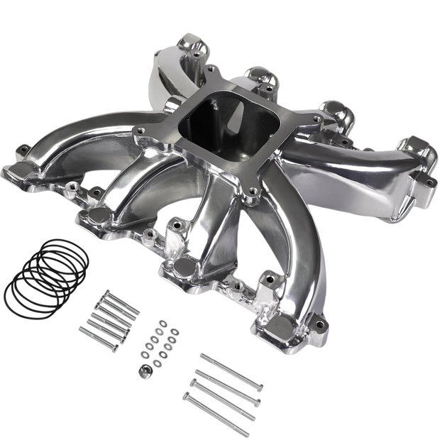 Haytalras 300-132 GM LS1 LS2 LS6 Cathedral Port Mid-Rise Single Plane 4150 Intake Manifold 5.7L 6.0L