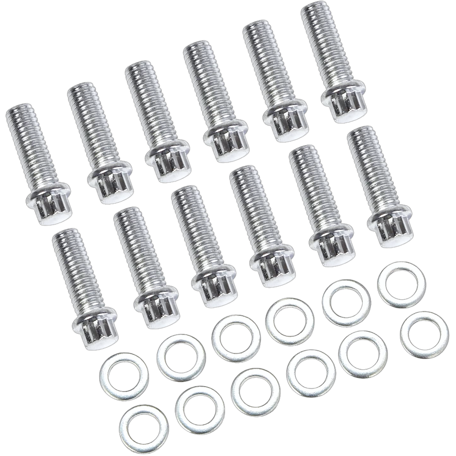 Haytalras Intake Manifold Bolt Kit ChryslerV8 SBC V6 Blazer 90A° SB Set of 3/8" and 1-1/8"