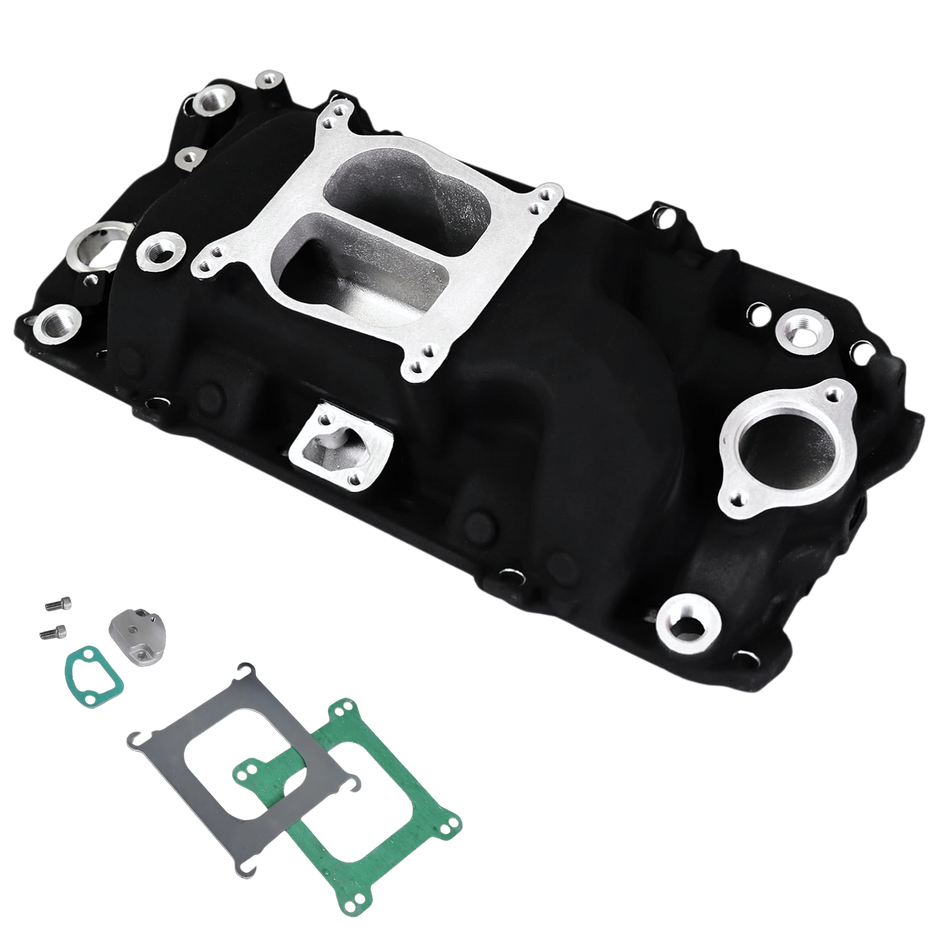 Haytalras 3001 Chevy BBC Low-Rise Dual Plane Oval Port Intake Manifold 1965-2000 396 402 427 454