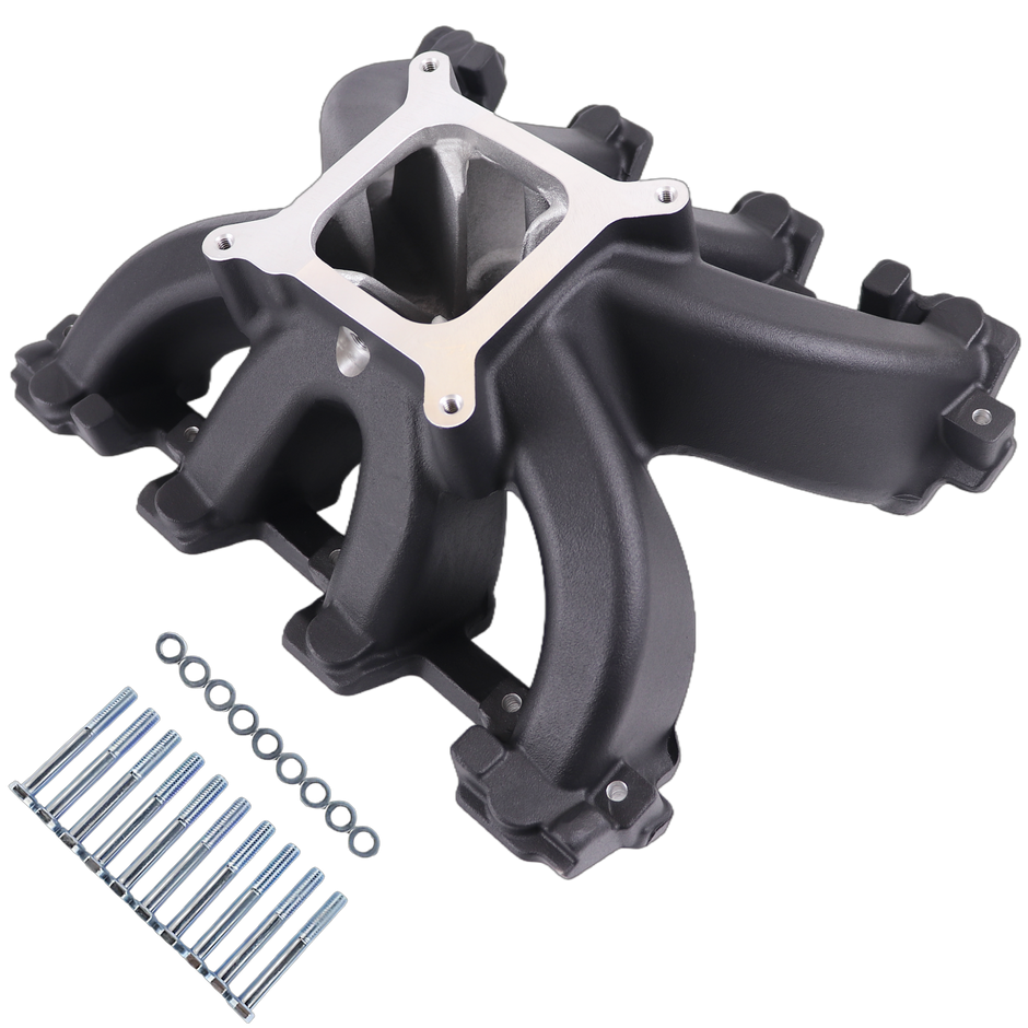 Haytalras 28097 GM LS1 LS2 LS6 Super Victor Carbureted Single Plane 4150 Intake Manifold 5.7L 6.0L Cathedral Port