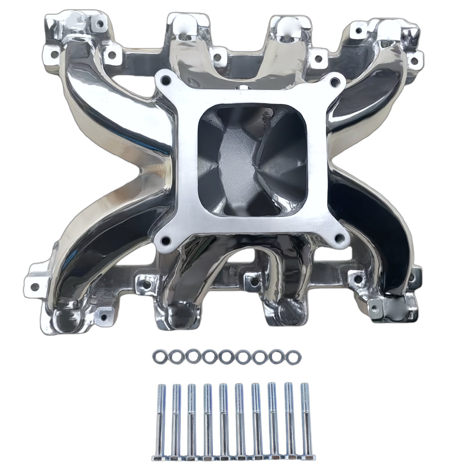 Haytalras 28097 GM LS1 LS2 LS6 Super Victor Carbureted Single Plane 4150 Intake Manifold 5.7L 6.0L Cathedral Port