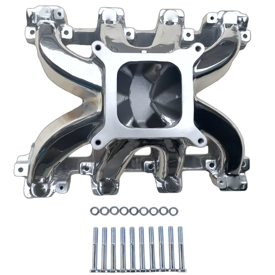 Haytalras 28097 GM LS1 LS2 LS6 Super Victor Carbureted Single Plane 4150 Intake Manifold 5.7L 6.0L Cathedral Port