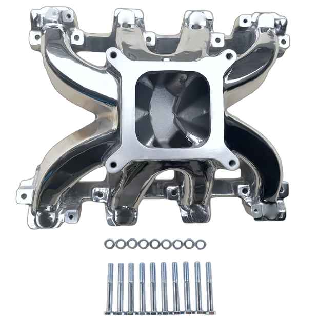 Haytalras 28097 GM LS1 LS2 LS6 Super Victor Carbureted Single Plane 4150 Intake Manifold 5.7L 6.0L Cathedral Port - view 13