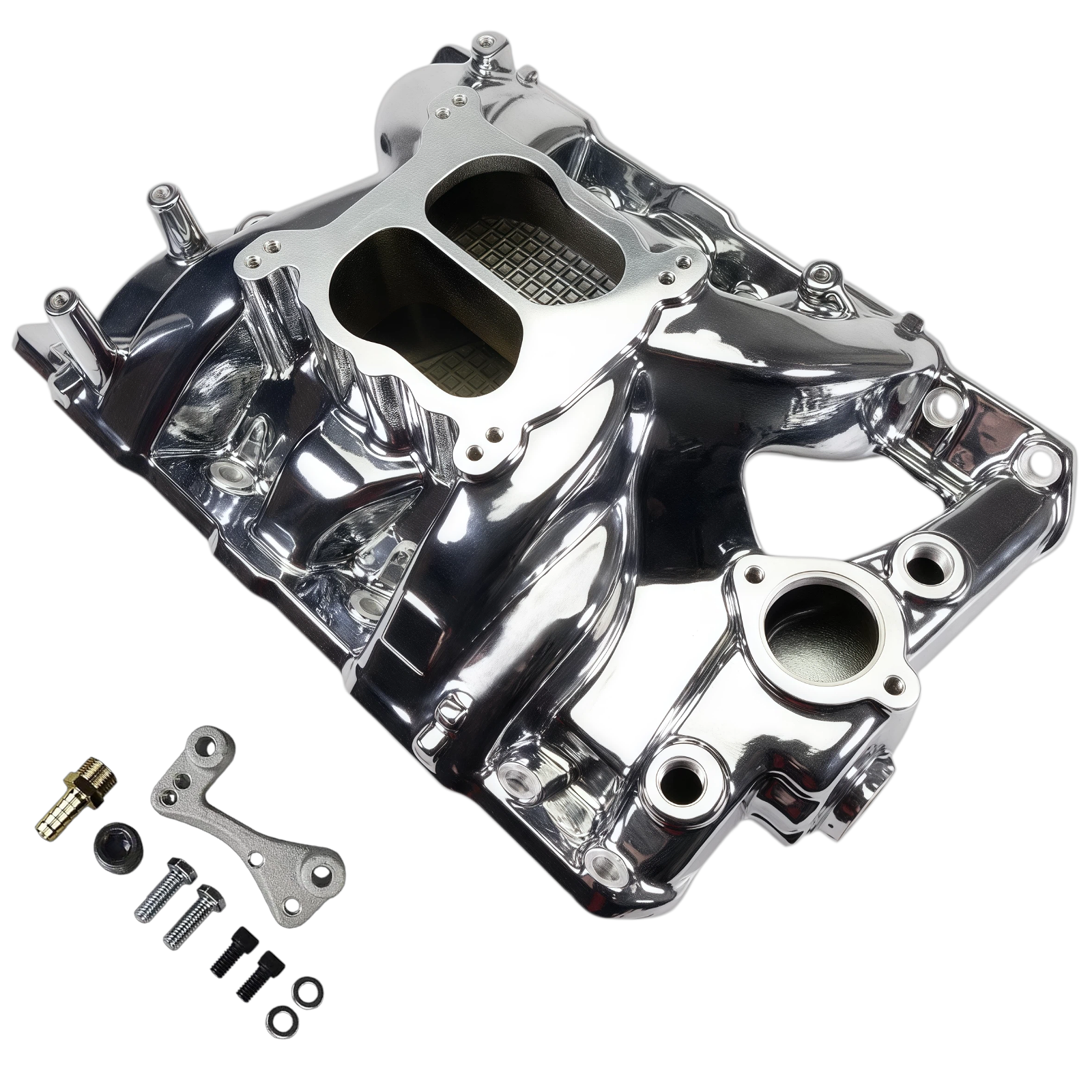 Haytalras 7156 Pontiac V8 High-Rise Dual Plane 4150 Intake Manifold 1965-1979 326 350 389 400 421 428 455