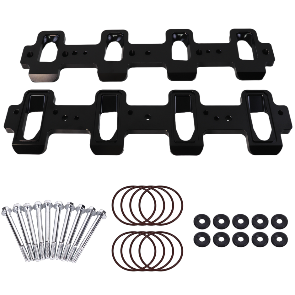 Haytalras For LS Cathedral Port Cylinder Head To Rectangle Port Intake Manifold Adapter