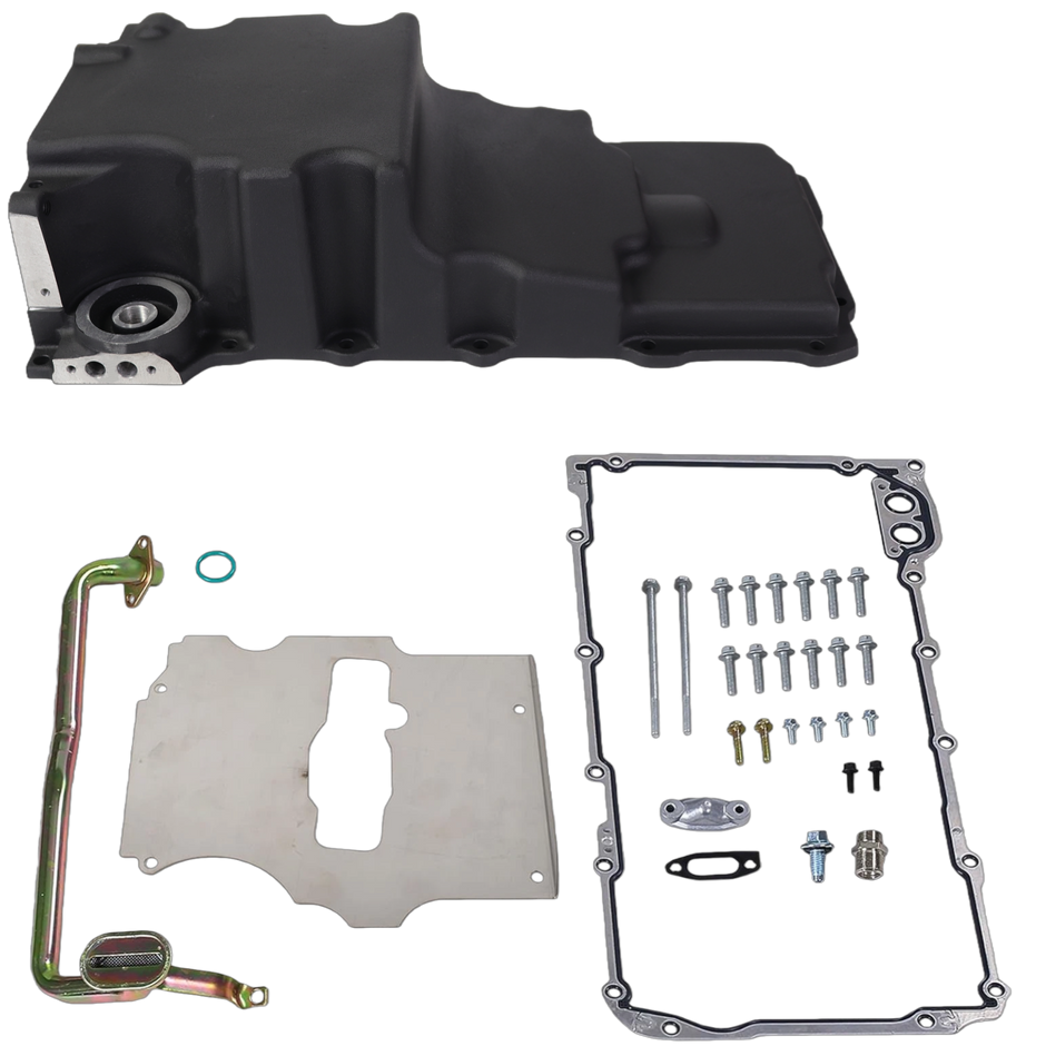 Haytalras 302-2 GM LS Swap Low-Profile Rear Sump Oil Pan Kit 4.8L-6.2L