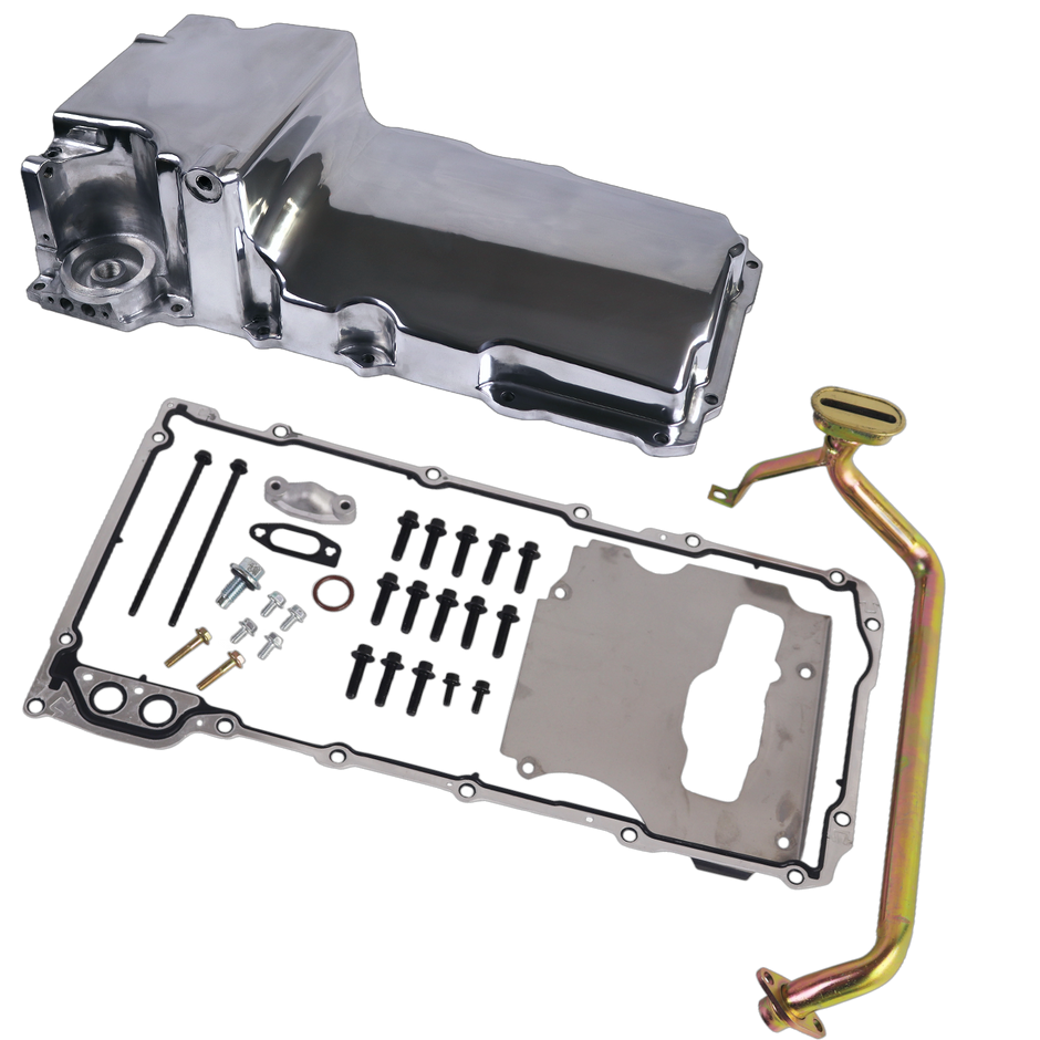 Haytalras 302-1 GM LS Swap Low-Profile Rear Sump Oil Pan Kit 1955-1987 4.8L-6.2L