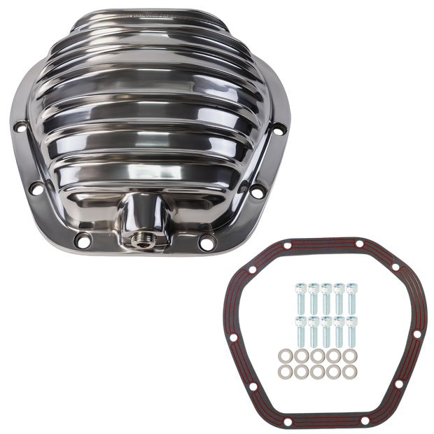Haytalras Rear Aluminum Differential Cover For Dana 60 10-Bolt w/Gasket & Drain Plug Black - view 10