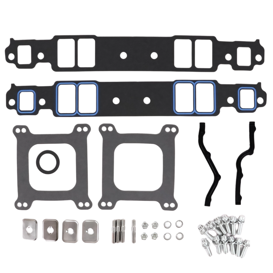 Haytalras SBC 305 350 400 Intake Manifold Gasket Set Bolts Studs Hardware Kit 7206