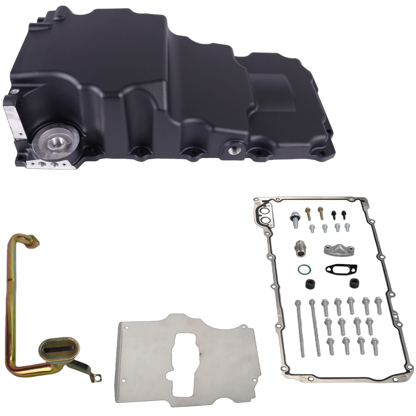 Haytalras 302-3 LS Swap Oil Pan Kit for GM LS1 LS2 LS3 LS6 LSX Engines 4.8L 5.3L 6.0L 6.2L Black - product image 1