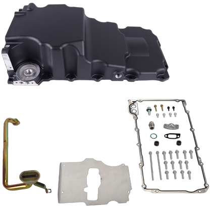 Haytalras 302-3 LS Swap Oil Pan Kit for GM LS1 LS2 LS3 LS6 LSX Engines 4.8L 5.3L 6.0L 6.2L Black - product image 1