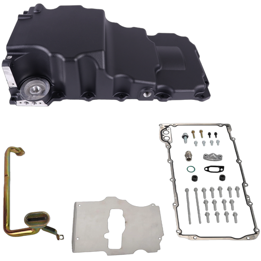 Haytalras 302-3 LS Swap Oil Pan Kit for GM LS1 LS2 LS3 LS6 LSX Engines 4.8L 5.3L 6.0L 6.2L Black - product image 1