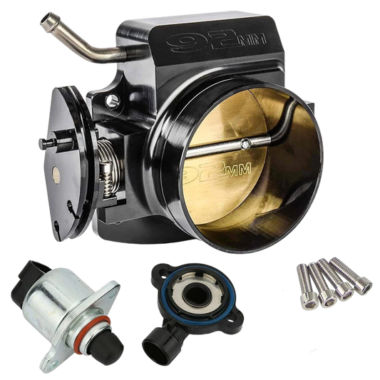 92mm Throttle body + TPS IAC Throttle Position Sensor For LSX LS LS1 LS2 LS7 Black - product image 1