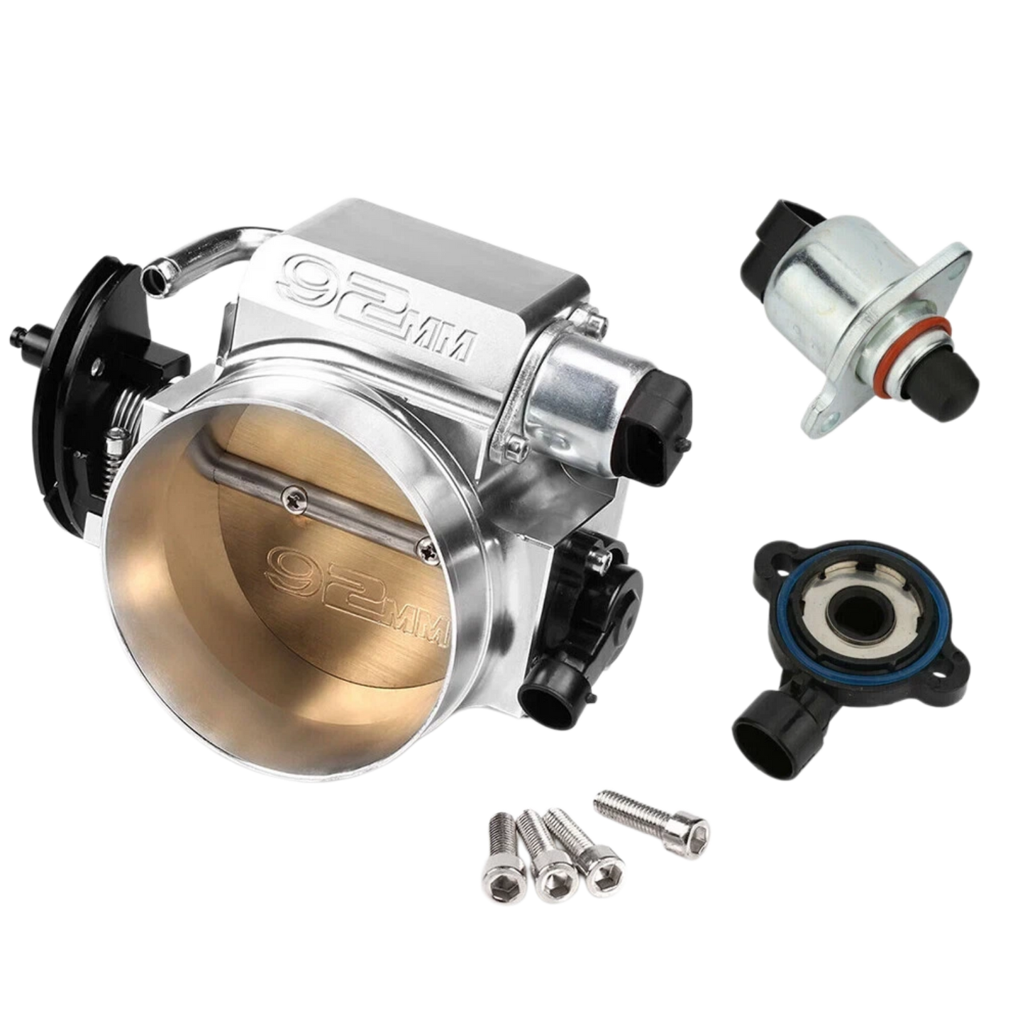 92mm Throttle body + TPS IAC Throttle Position Sensor For LSX LS LS1 LS2 LS7 - product image 1
