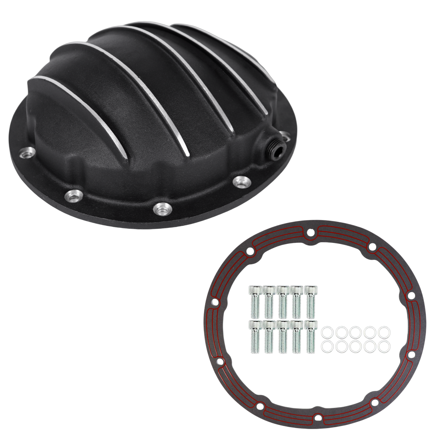 Haytalras Black Aluminum Differential Cover Chevy 10-Bolt Camaro Chevelle Nova El Camino - product image 1