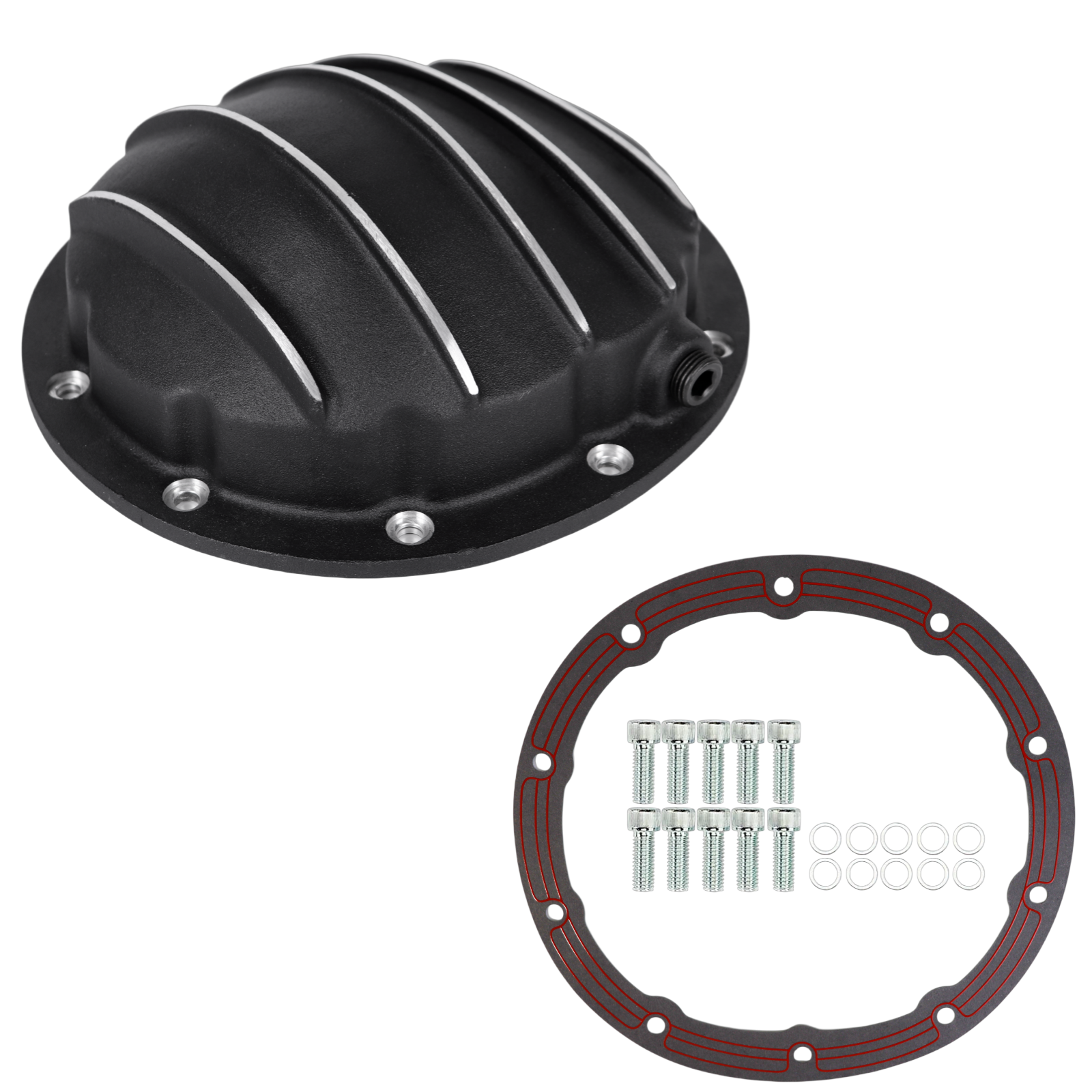 Haytalras Black Aluminum Differential Cover Chevy 10-Bolt Camaro Chevelle Nova El Camino - product image 1