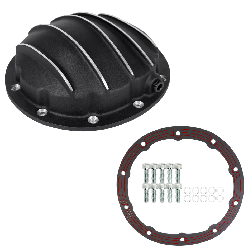 Haytalras Black Aluminum Differential Cover Chevy 10-Bolt Camaro Chevelle Nova El Camino - product image 1