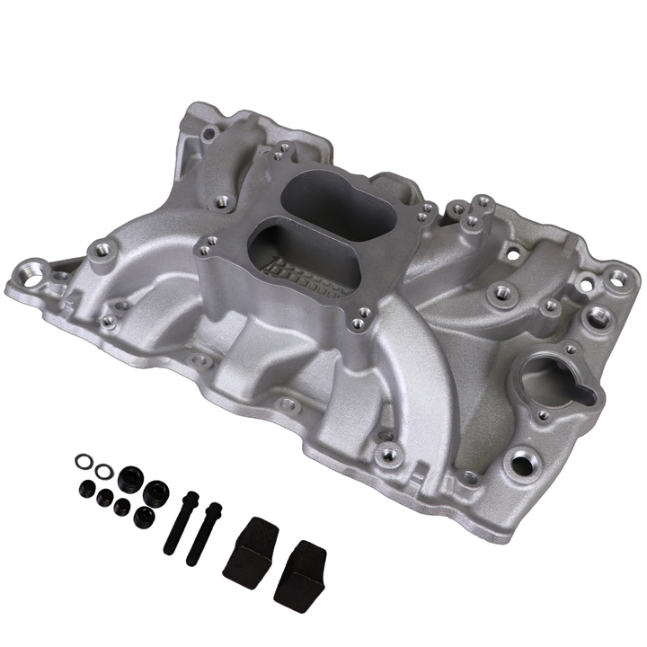 Haytalras Dual plane intake Manifold 7111 For Oldsmobile 64-85 307 330 350 403 V8 Engine