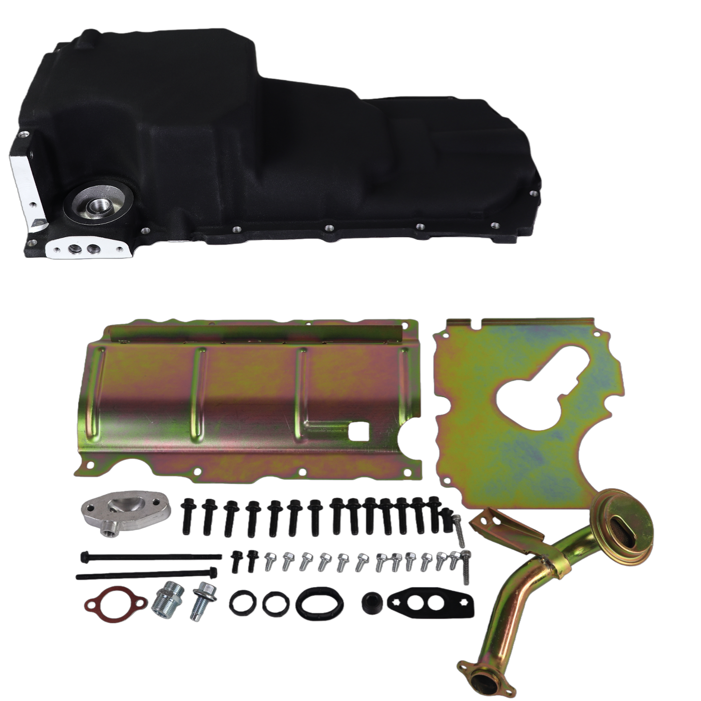 Haytalras 302-20 81577 LT Swap Retrofit oil pan Kit For GM Gen V LT1 LT4 L83 L86 5.3 6.2L Black - product image 1