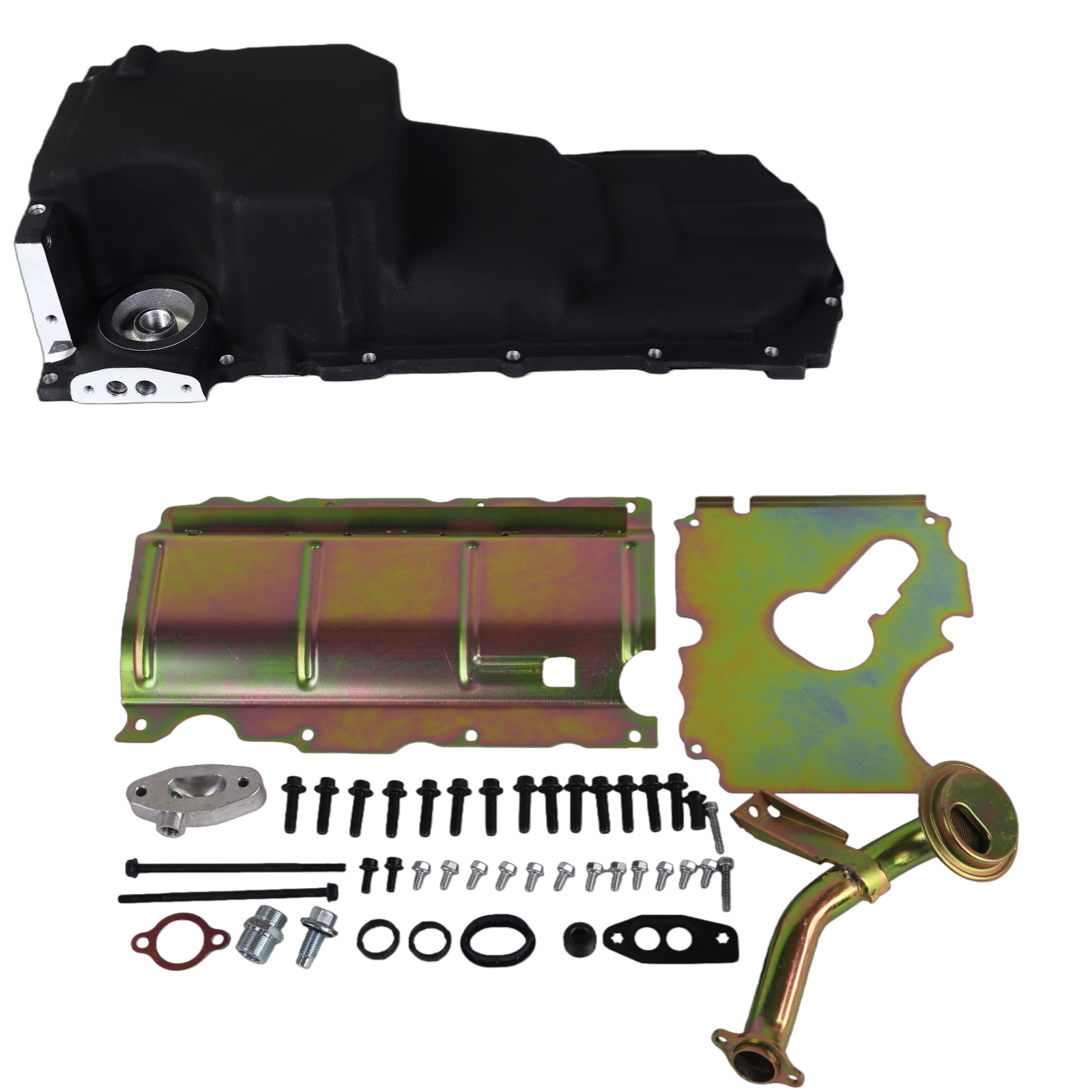 Haytalras 302-20 81577 LT Swap Retrofit oil pan Kit For GM Gen V LT1 LT4 L83 L86 5.3 6.2L Black - product image 1