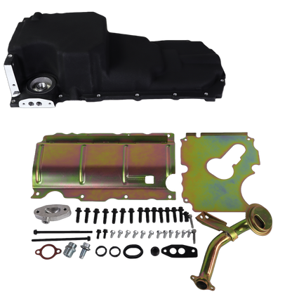 Haytalras 302-20 81577 LT Swap Retrofit oil pan Kit For GM Gen V LT1 LT4 L83 L86 5.3 6.2L Black - product image 1