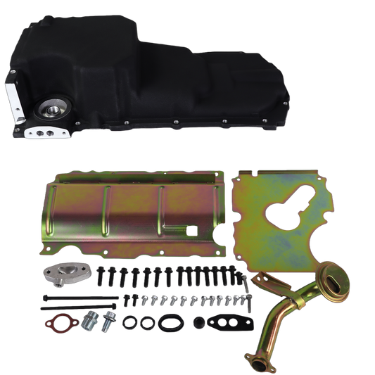 Haytalras 302-20 81577 LT Swap Retrofit oil pan Kit For GM Gen V LT1 LT4 L83 L86 5.3 6.2L Black - product image 1
