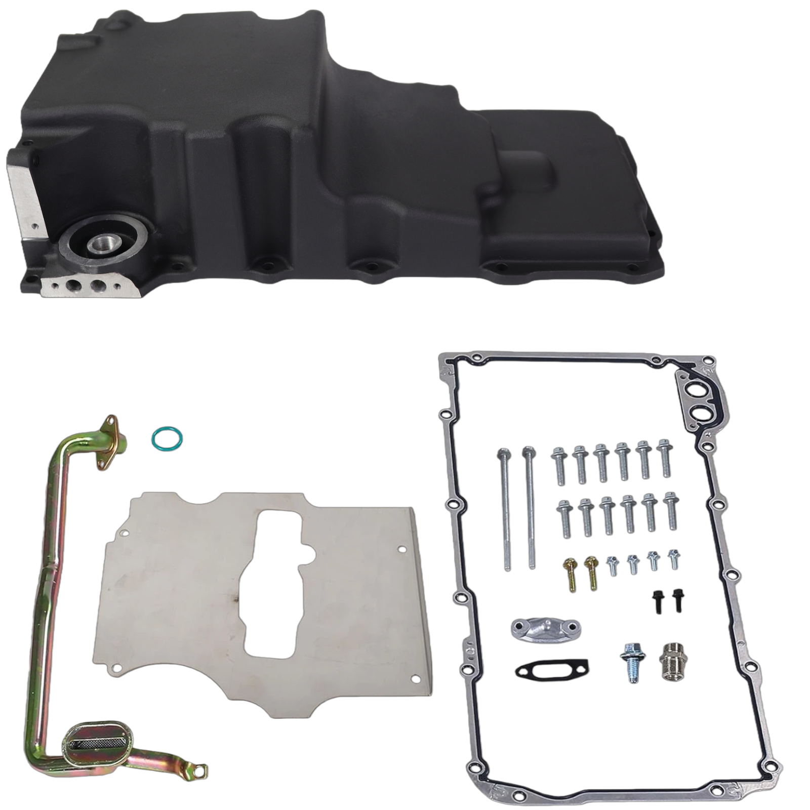 Haytalras LS Swap Low Profile Oil Pan Kit 302-2 for GM LS1 LS2 LS3 Black - product image 1