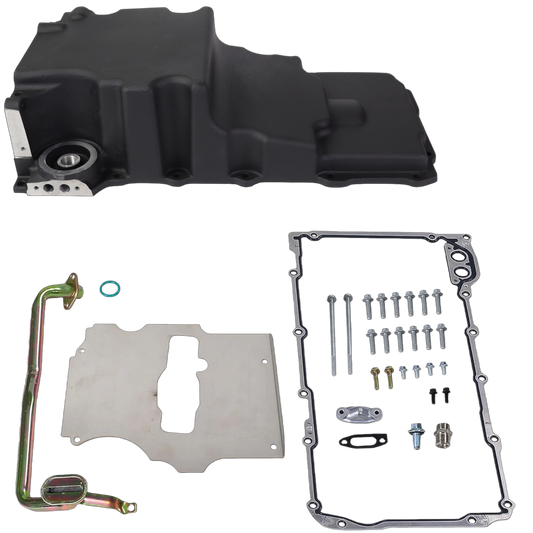 Haytalras LS Swap Low Profile Oil Pan Kit 302-2 for GM LS1 LS2 LS3 Black - product image 1